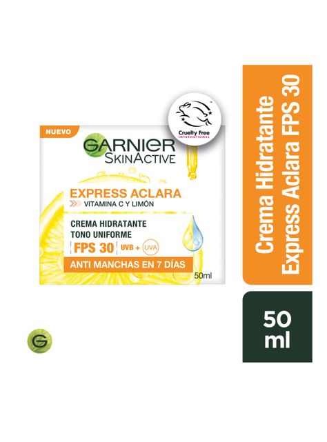 Crema Garnier Skin Active Express Aclara SPF 30 Anti-Manchas 50 ml Garnier-0