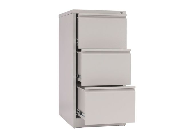 Mueble Kardex Acero 3 cajones 44.5x62x102 cm Maletek-2