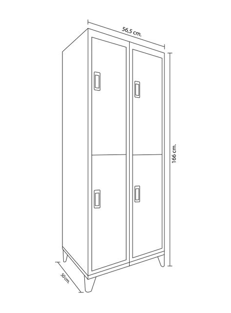 Locker Office Portacandado 4C-1