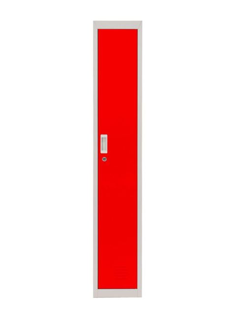 Locker Office Llaves Rojo 1 Puerta 28x50x166 cm Maletek-0