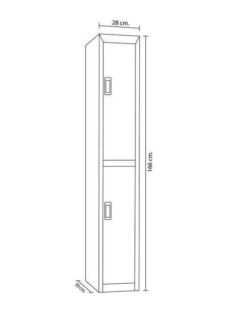 Locker Office Portacandado 2P Azul Maletek-1
