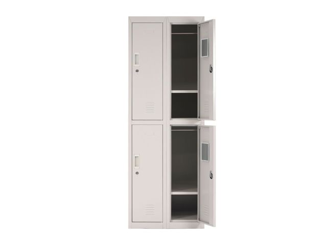 Locker Office Llaves Gris 4 Puertas 57x50x166 cm Maletek-2