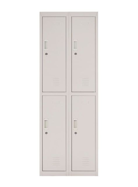 Locker Office Llaves Gris 4 Puertas 57x50x166 cm Maletek-0