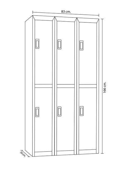 Locker Office Multicolor Maletek-1