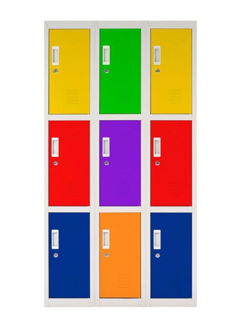 Locker Office con Llaves 9 Puertas Multicolor-0