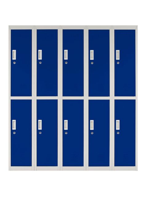 Locker Office Llaves Azul 10 Puertas 140x50x166 cm Maletek-0