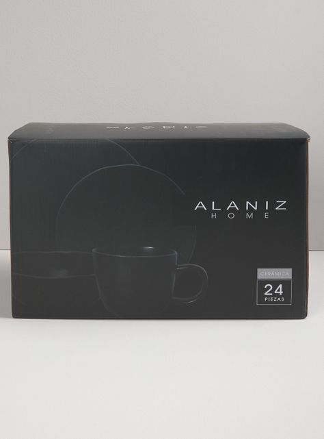 Set Vajilla 24 Piezas Black Cerámica-3