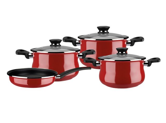 Batería de Cocina 7 Piezas Rubi Bombeada-0