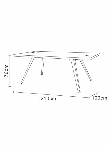 Mesa de Comedor Jeronimo 210x100 cm-3
