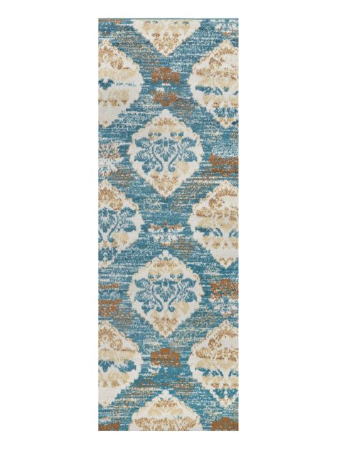 Alfombra de Pasillo 70 x 230 cm Siesta D6 Turquesa-0