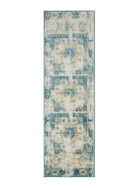 Alfombra de Pasillo 70 x 230 cm Siesta D7 Turquesa-0