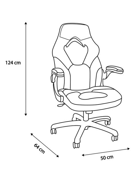 Sillón Basflex Ejecutivo Tela Polo Giratorio Respaldo Alto-1