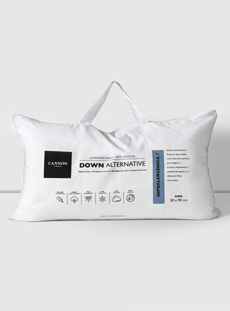 Almohada Microfibra Down Alternative 50x90 cm-0