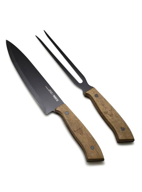 Cuchillo Wayu + Tenedor Prm Parrilla BBQ-0