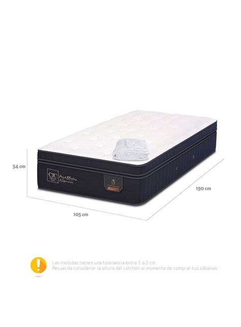 Colchón Super Premium 1.5 Plazas + Cubrecolchón-1