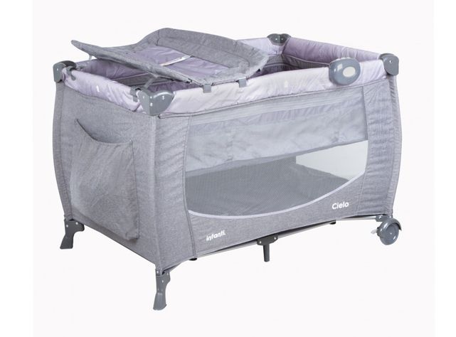 Cuna Infanti Playard Cielo Grey-0