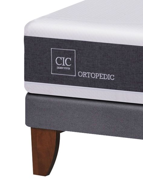 Cama Europea New Ortopedic 2 Plazas Base Normal + Set Muebles Milán + Almohadas-3