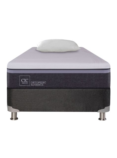 Box Spring Ortopedic Advance B5 1.5 Plazas + Almohada-1
