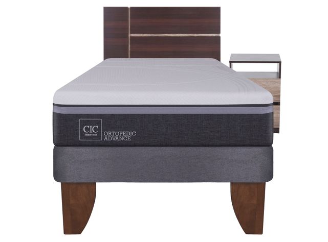 Cama Europea Ortopedic Advance 1.5 Plazas + Set Muebles Enio-4