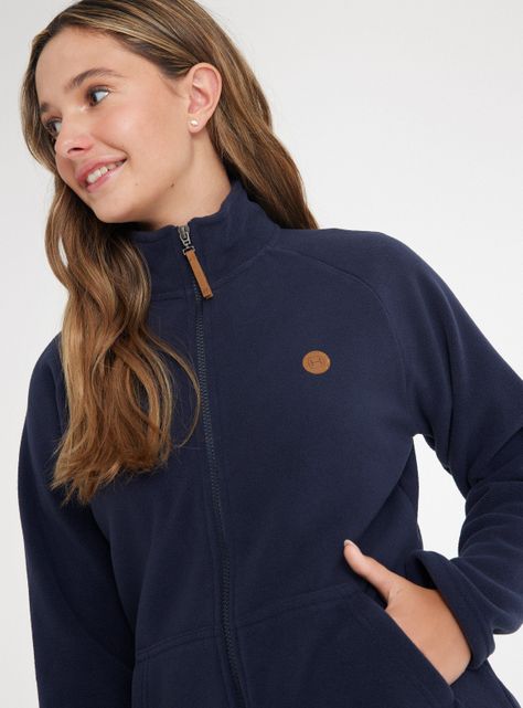 Polar con Cierre, Bolsillo y Cuello Alto Niña Talla S-M-L-2