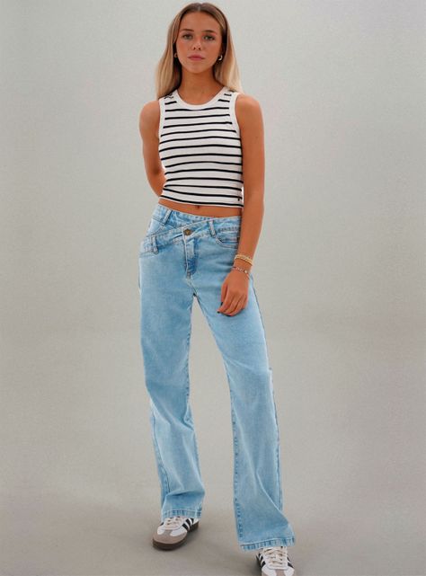 Jeans Pants Pretina Cruzada-3