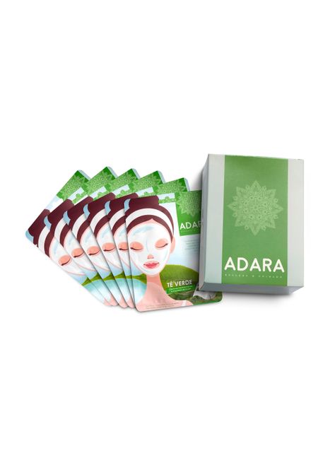 Pack Adara 20 Máscaras Faciales con Sérum de Té Verde-0