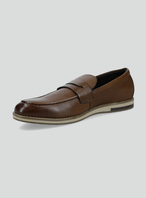 Mocasín CueroBajo el Tobillo Hombre-2