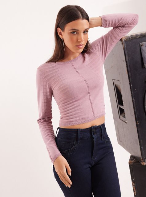 Sweater Tejido Transparencia-0