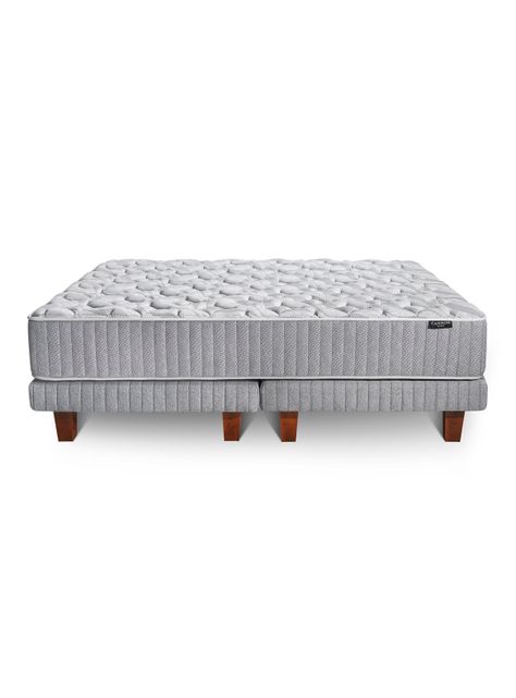 Cama Europea Hybrid Wool 2 Plazas Base Dividida-2
