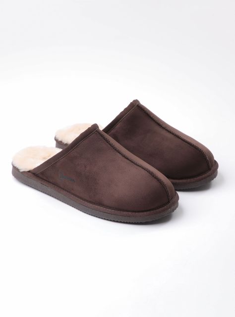 Pantufla Interior Peludo Hombre-2