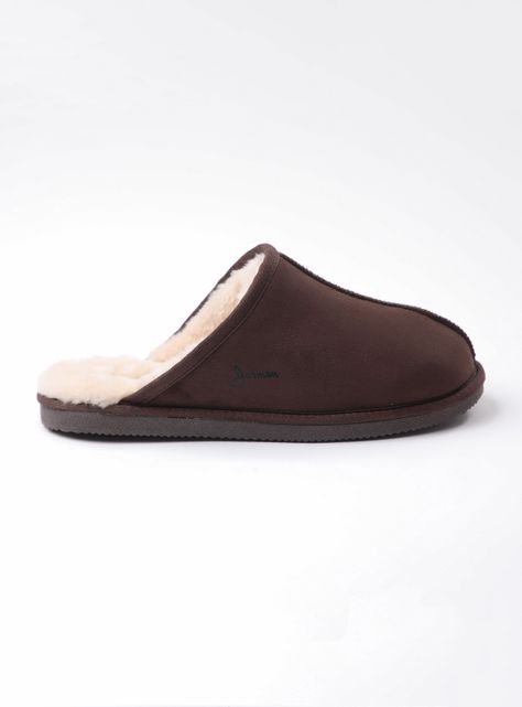 Pantufla Interior Peludo Hombre-1