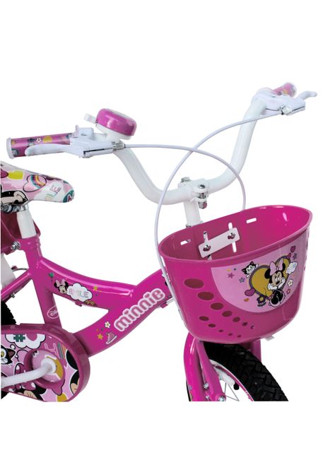 Bicicleta MTB Lahsen Infantil Aro 12" Fucsia Minnie-2