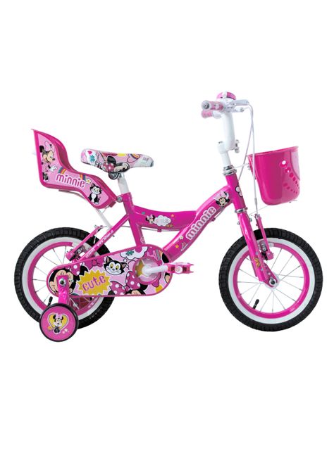 Bicicleta MTB Lahsen Infantil Aro 12" Fucsia Minnie-0
