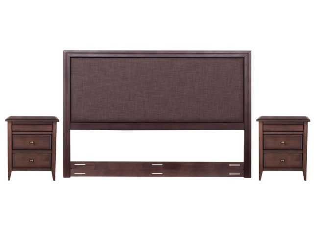 Set Muebles Dormitorio Nolita: Respaldo 2 Plazas + Veladores-0