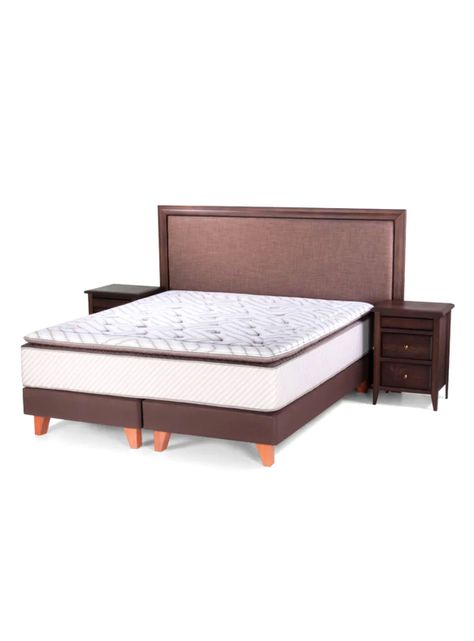 Set Muebles Dormitorio Nolita: Respaldo 2 Plazas + Veladores-2