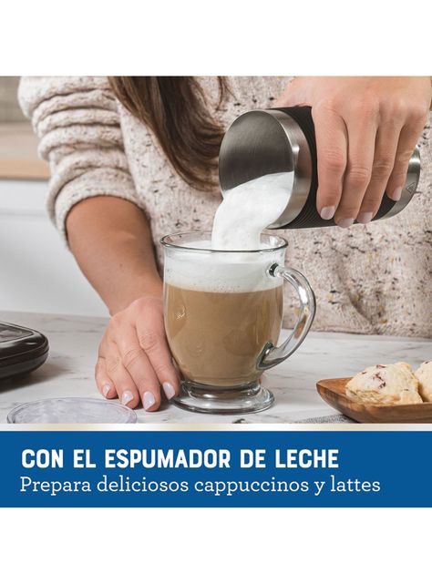 Cafetera Latte con Espumador 460 ml BVSTDC02B-8