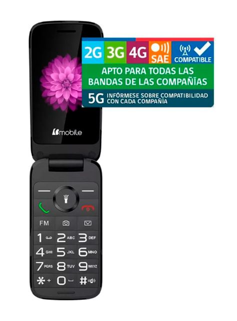 Celular Básico Bmobile C41 2.8" Negro WOM-2