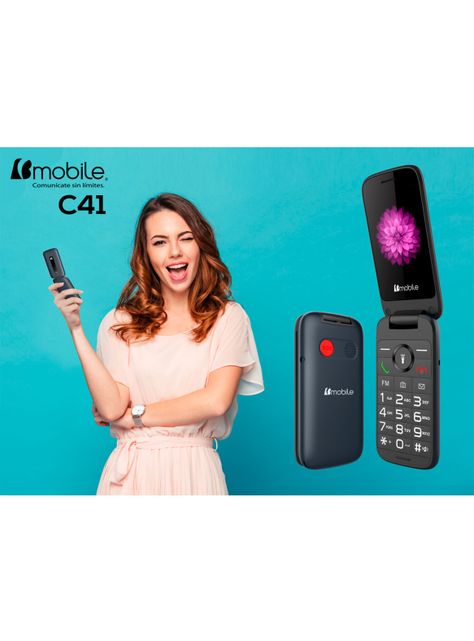 Celular Básico Bmobile C41 2.8" Negro WOM-4
