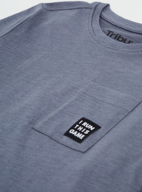 Polera Bolsillo Frontal con Print-2