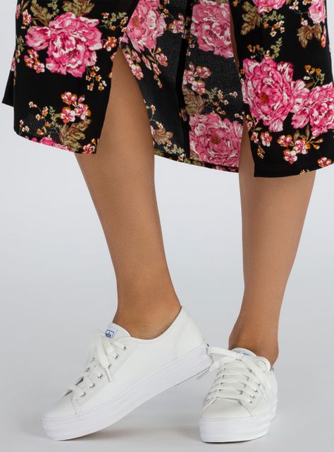 Zapatilla Urbana Mujer Triple Kick Leather Cuero-0