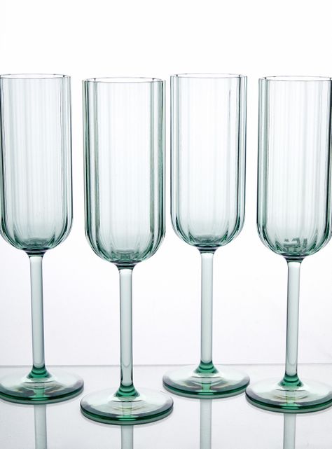Set 4 Copas Verde Acrílico 220 ml-0