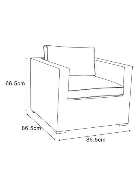 Juego de Living Terraza Amaranthus Modular 4C + Sillón 1C + Mesa de Centro-2