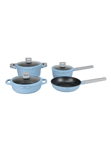 Batería de Cocina 9 Piezas Chelsea Gris-0