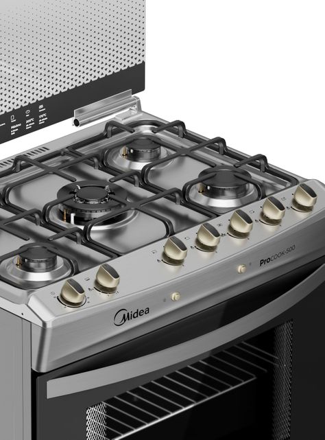 Cocina a Gas 5 Quemadores MCG-5QPI30NS Acero Inoxidable-4