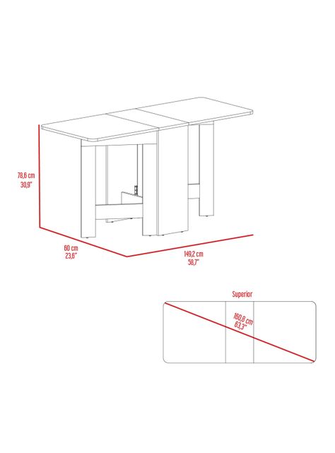Mesa Abatible 60-149.2 cm Compact-3
