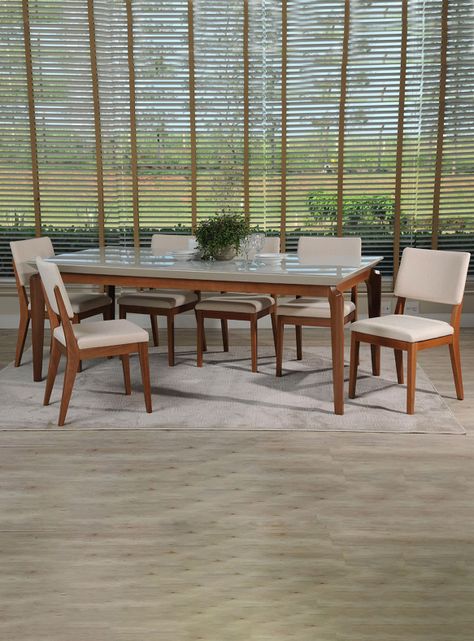 Juego Decocasa de Comedor Laurent 2 + 8 Sillas Off White Decocasa-0