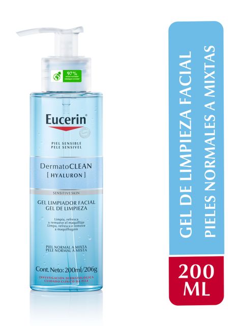 Eucerin DermatoCLEAN Gel Limpiador Facial 200ml-1