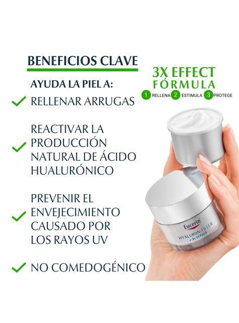 Eucerin Refill Hyaluron-Filler 3X EFFECT Crema de Día FPS15 50ml-4