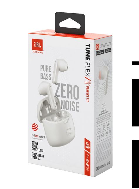 Audífonos Bluetooth TWS Tune Flex Blanco-5