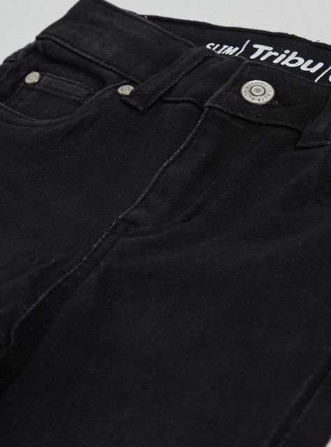 Jeans Básico Lavado y Cintura Ajustable-4